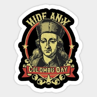 Columbus Day Sticker